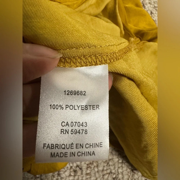 Joie Mustard Yellow Button-Down Midi Dress size M - Picture 4 of 7